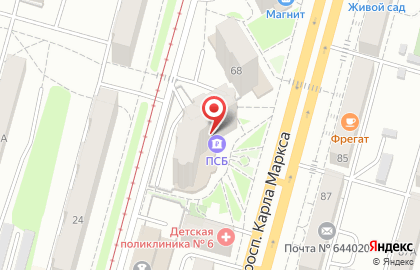 Банк ПСБ на улице Карла Маркса на карте