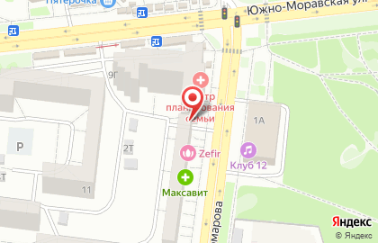 Аптека Аптека по пути на Южно-Моравской улице на карте