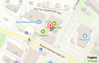 Магазин сантехники и инструмента на ​Комсомольской, 12 к1 на карте