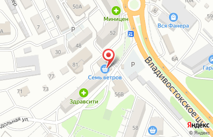 Магазин фруктов и овощей во Владивостоке на карте