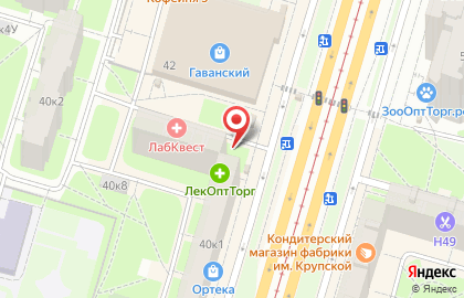 Магазин Союзпечать в Василеостровском районе на карте