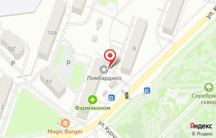 Грация на улице Крупской на карте