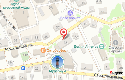 Продуктовый магазин на Московской, 36 на карте
