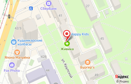 Мясной магазин в Перми на карте