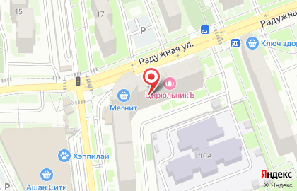 Риелторская компания Огруп недвижимость на Радужной улице на карте