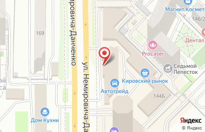 Автомагазин Росско на улице Немировича-Данченко на карте