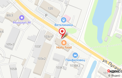 Магазин автотоваров Автодом на улице Пугачёва на карте
