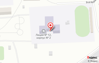 Лицей №12 в Кургане на карте