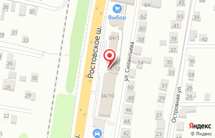 Автокомплекс ЮвелирКар на улице Ростовское Шоссе на карте