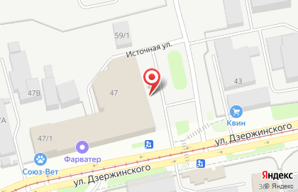 Центр проката инструмента на улице Дзержинского на карте