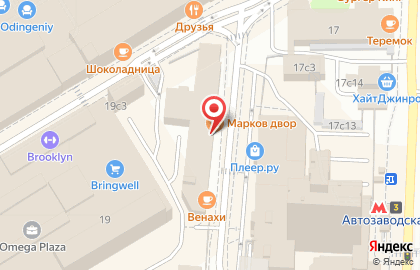 Магазин алкогольной продукции Незарулём на метро Автозаводская на карте