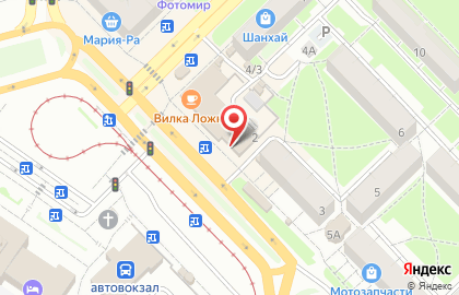 Кафе быстрого питания Bulka в Центральном районе на карте