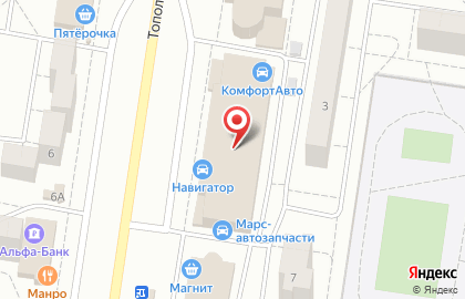 ООО Апрель-22 на Тополиной улице на карте
