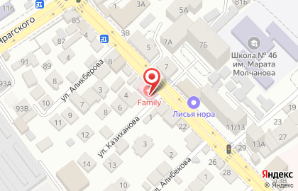 Медицинская клиника family на улице Гагарина на карте