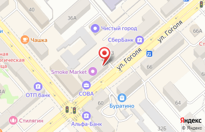 Фирменная торговая сеть Агрофирма Боровская на улице Гоголя на карте