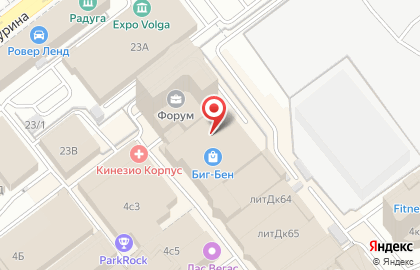 Спутник на Московском шоссе на карте