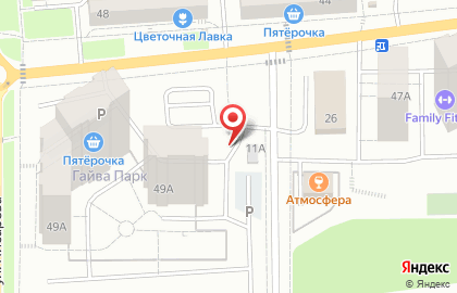 Автостоянка в Перми на карте
