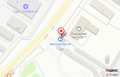 Магазин автотоваров в Ханты-Мансийске на карте