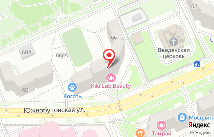 На Южнобутовской на Южнобутовской улице на карте