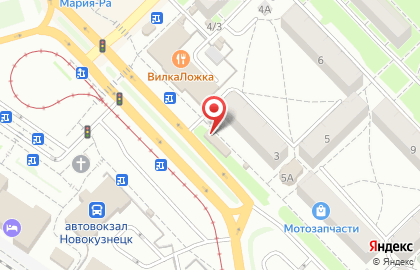 Мясной магазин в Новокузнецке на карте