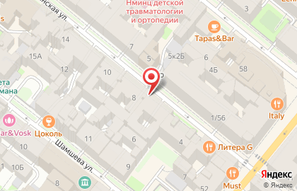 Мини-маркет В7 в Петроградском районе на карте