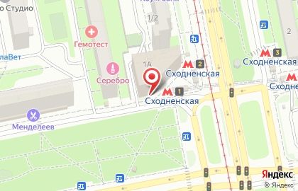 Салон Московская оптика на улице Героев Панфиловцев на карте