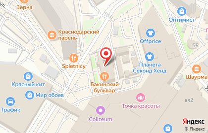 Бакинский бульвар в Мытищах на карте