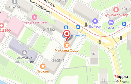 Рица на улице Кржижановского на карте