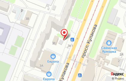 Продукты Ермолино на проспекте Кулакова на карте