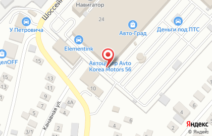 Автоцентр акм 56 в Дзержинском районе на карте