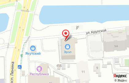 Прайскиллер TechnoPoint на улице Крупской на карте