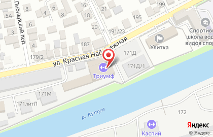 Спортивный клуб Ратник на улице Красная Набережная на карте