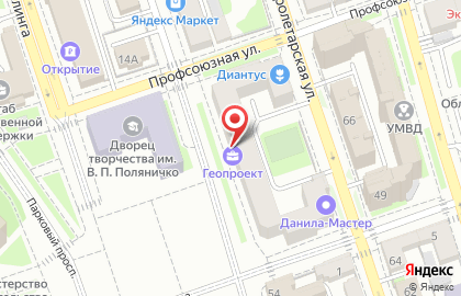 Геопроект на Пролетарской улице на карте