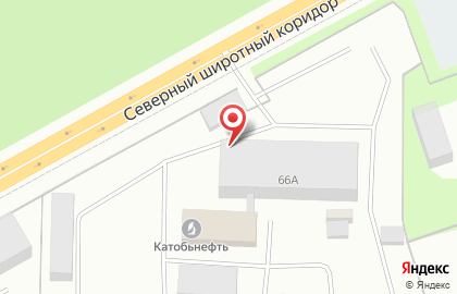 Сервисное предприятие Катобьнефть на Индустриальной улице на карте