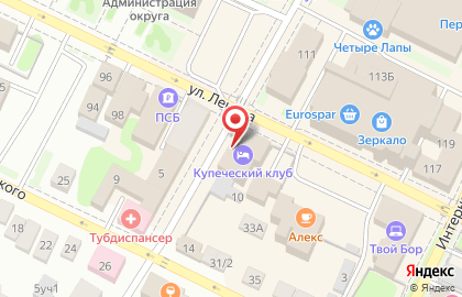 Ресторанно-гостиничный комплекс Купеческий клуб в Нижнем Новгороде на карте