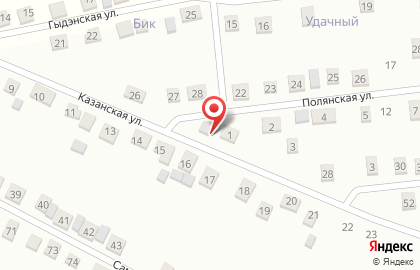 Продовольственный магазин на Полянской улице на карте