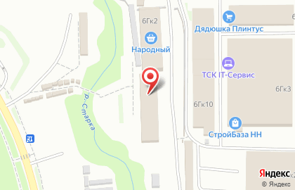 Магазин Дубки на улице Композитора Касьянова на карте