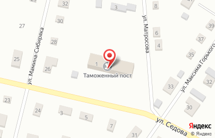 Серовский таможенный пост на карте