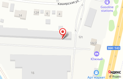 Киоск фастфудной продукции на Каширской улице на карте