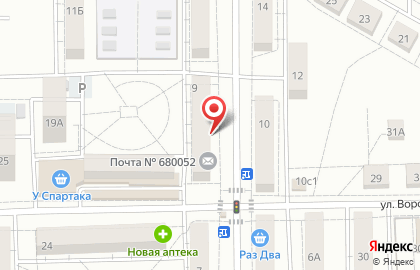 Магазин Мясное подворье в Железнодорожном районе на карте