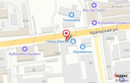Магазин напольных покрытий Ламинариум на Уральской улице на карте