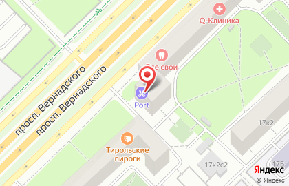 Сервисный центр ТЕХНОСЕРВИС на проспекте Вернадского на карте
