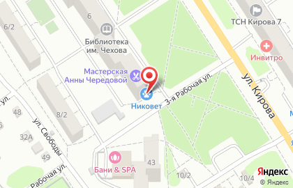 Ветеринарная клиника Никовет в Октябрьском районе на карте