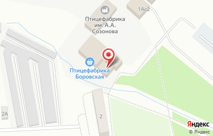 Фирменный магазин Птицефабрика Боровская на улице Островского на карте