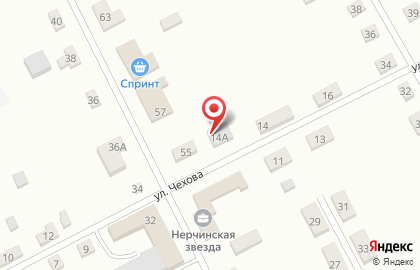 Супермаркет Народный на улице Чехова на карте