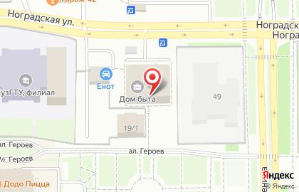 Учебный центр Перспектива на Ноградской улице на карте