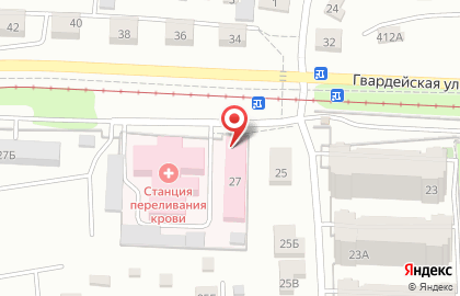 Саратовская областная станция переливания крови на Гвардейской улице на карте