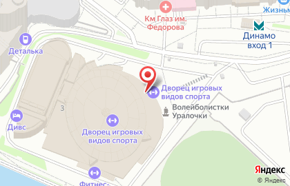 Экипировочный центр спортивной одежды и обуви для футбола Profi Game в Железнодорожном районе на карте