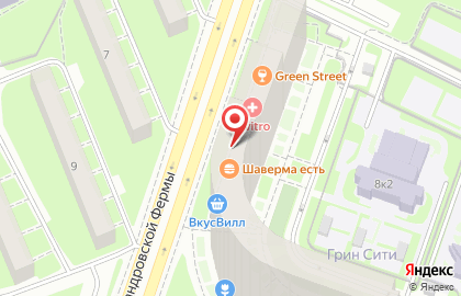 Винный супермаркет Ароматный мир на проспекте Александровской Фермы на карте