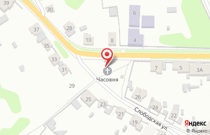 Часовня на Слободской на карте